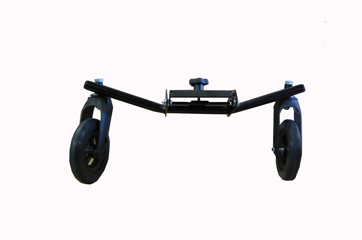 Adaptive Star Axis Kit with two swivel wheels, front view