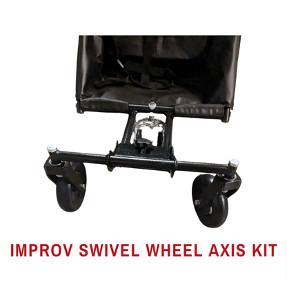 Adaptive Star Axis Kit installed on the front of a compatible push chair