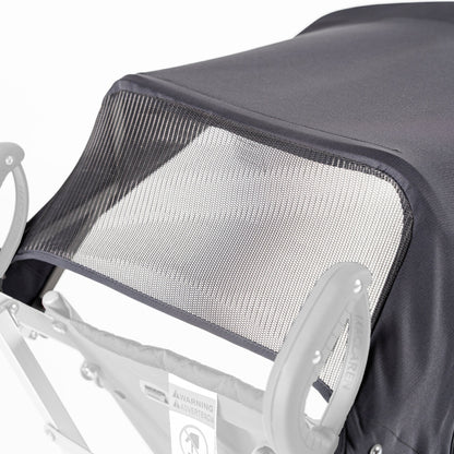 Gray Maclaren Major Elite hood, side view