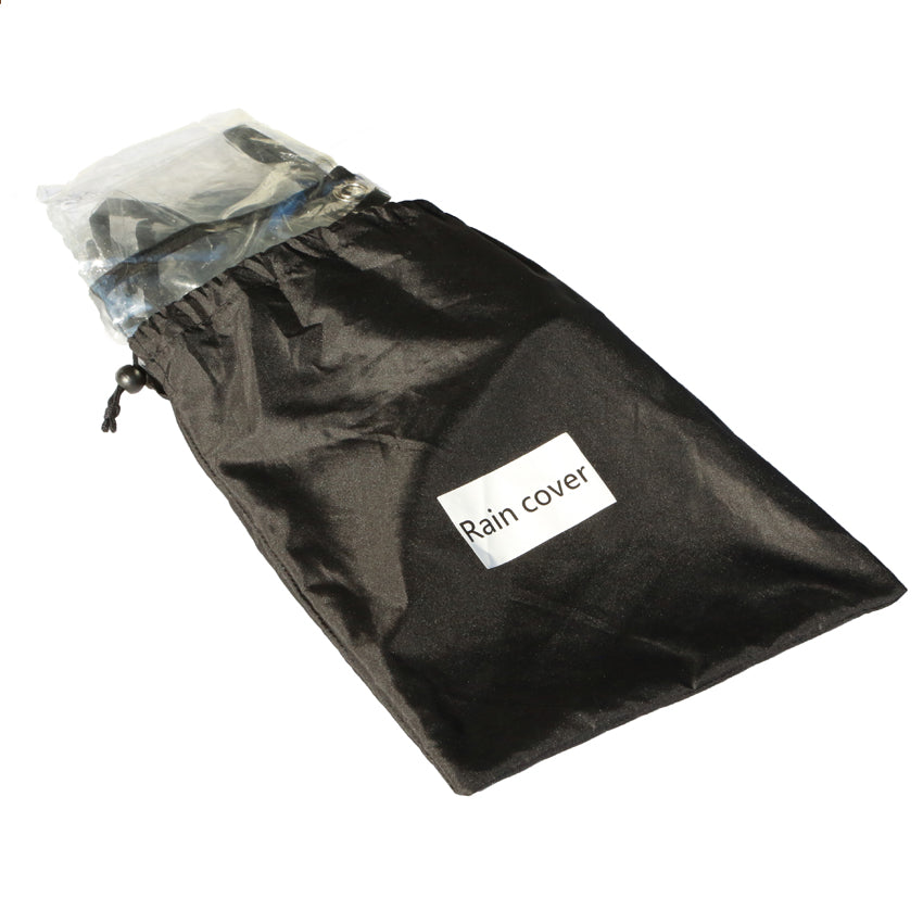 Coche XL rain cover folded in its storage bag