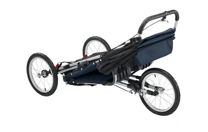 Navy Advance Mobility Freedom push chair folded for transport