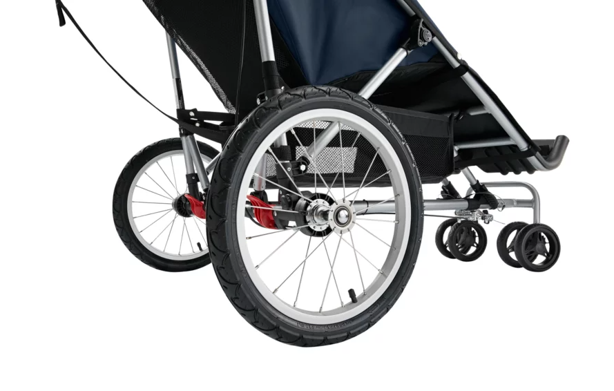 Advance Mobility Freedom push chair rear wheels and front swivel-wheel attachments