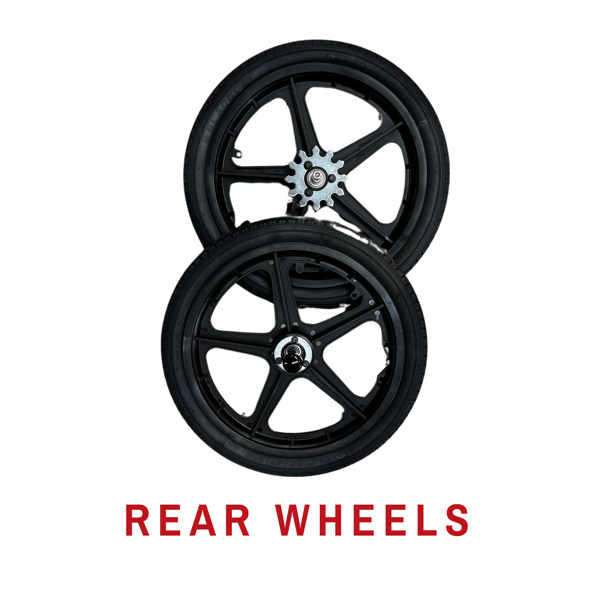Adaptive Star Axiom ENDEAVOUR 3 Endeavour Push Chair - Navy rear wheels #color_navy #size_endeavour-3