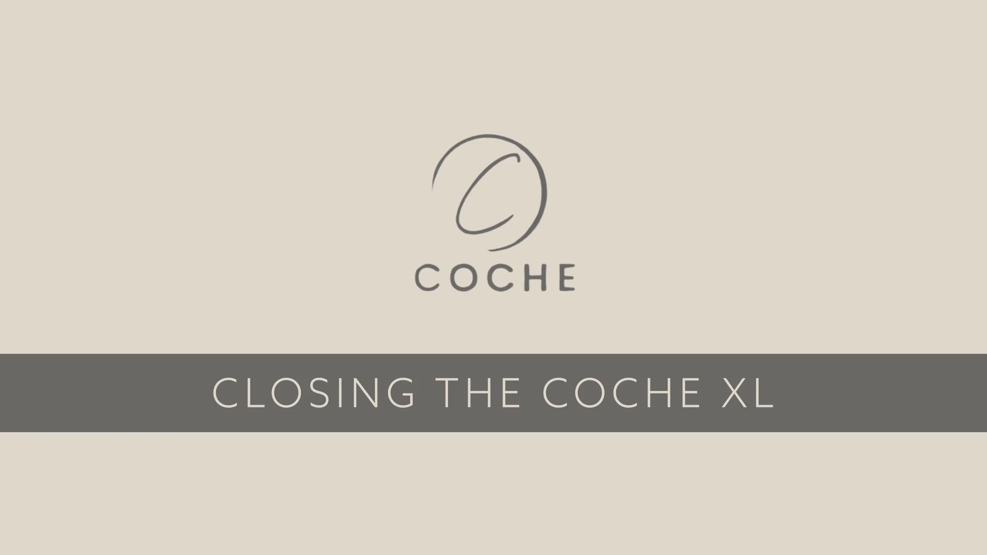 Coche XL stroller closing demonstration